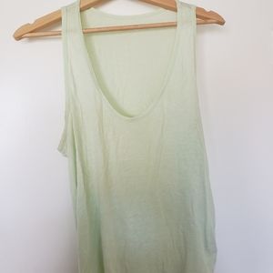 Heathered mint racer back tank